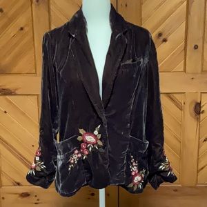 Kyla Seo velvet jacket